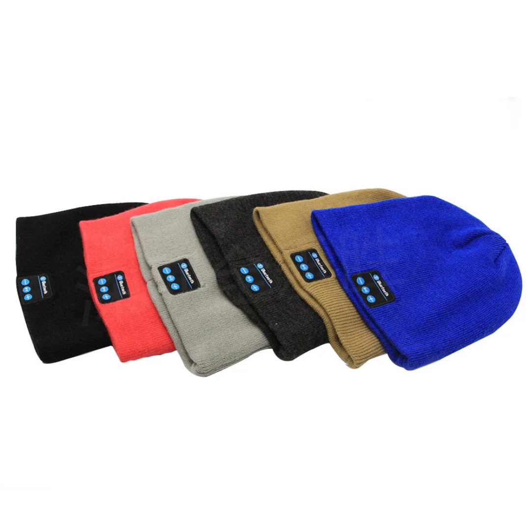 Bonnet Bluetooth sans fil pour musique appel et ecoute,bonnet tricoter