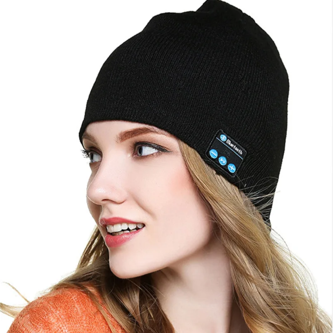 Bonnet Bluetooth sans fil pour musique appel et ecoute,bonnet tricoter