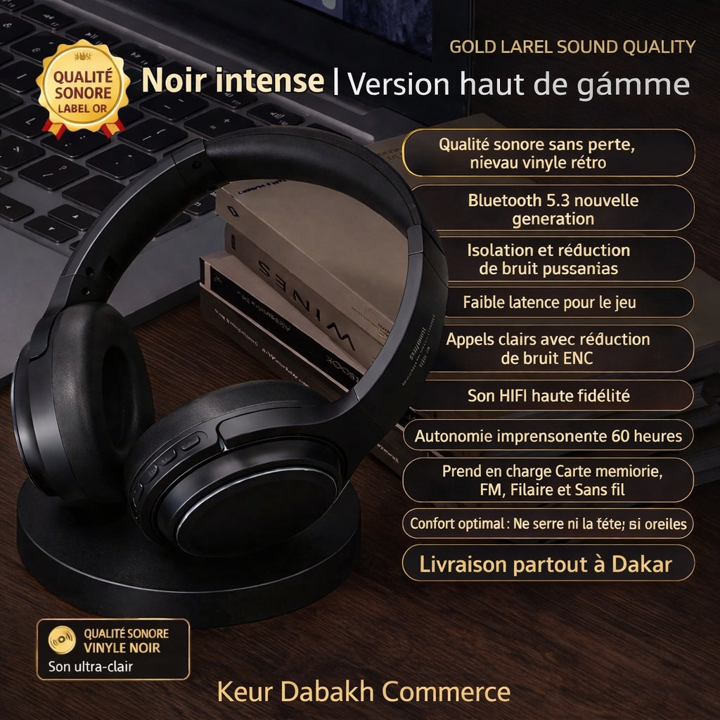 Casque sans fil Bluetooth