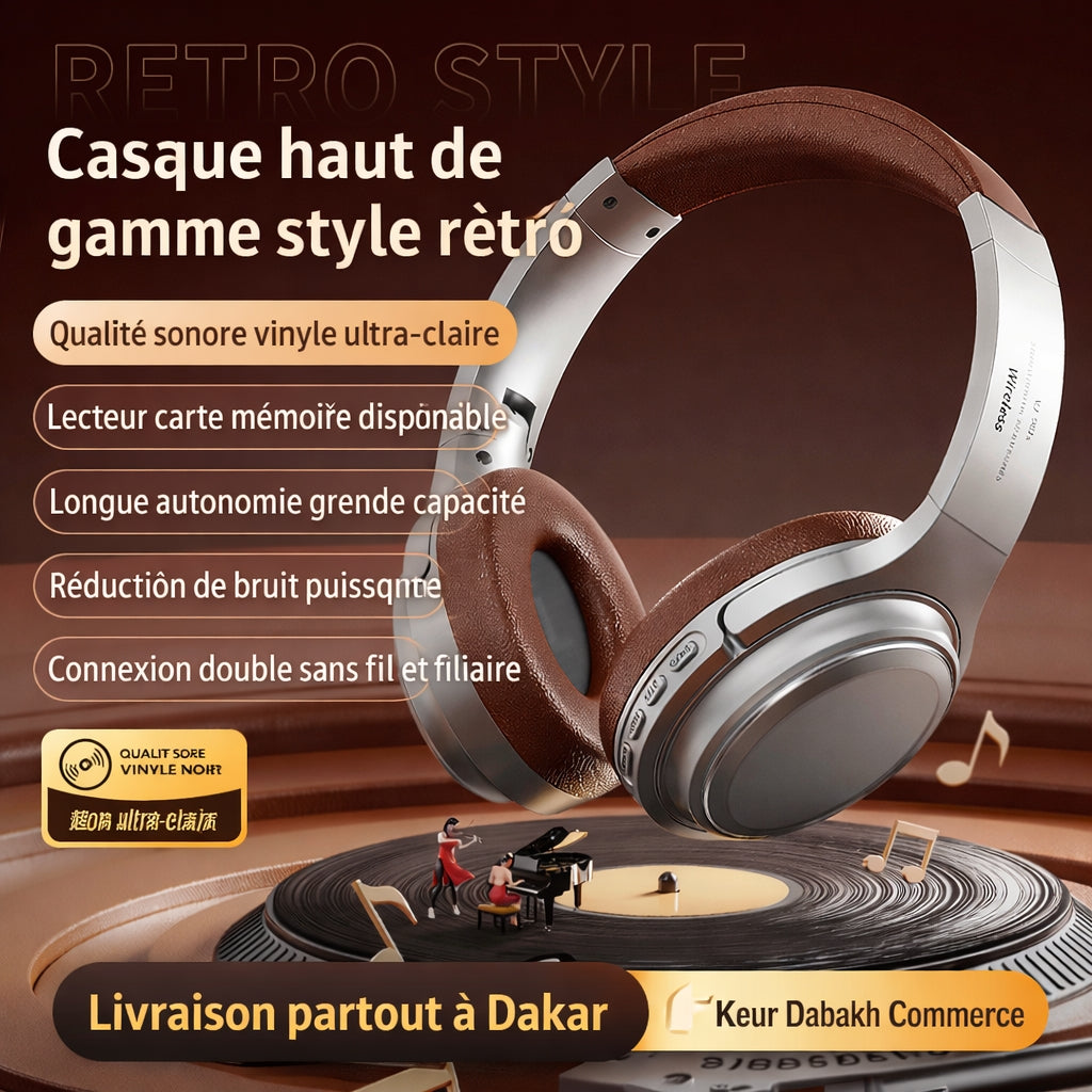 Casque sans fil Bluetooth